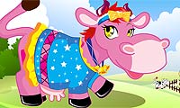 Farm Cow Dress Up - miniatura gry